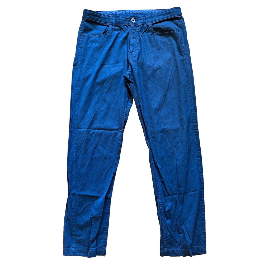 Calvin Klein Men's Straight Leg Pants, Navy 34x32 (Small Hole In Front)